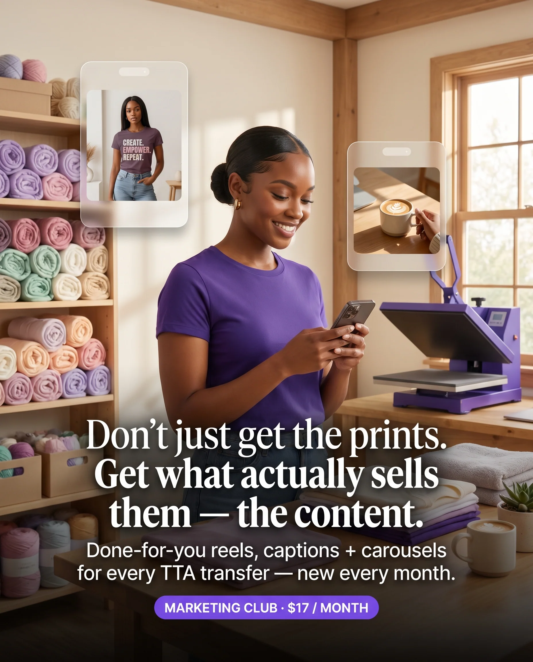Marketing Club — Content that helps you SELL what you make