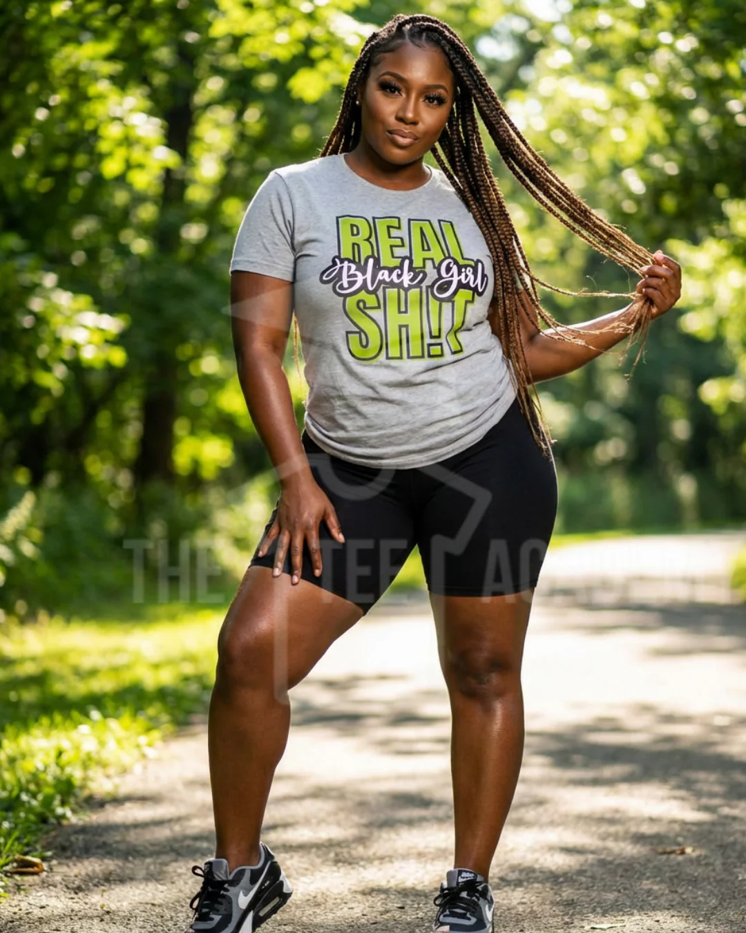 Real Black Girl Sh!t- Matte Clear Film Screen Print Transfer