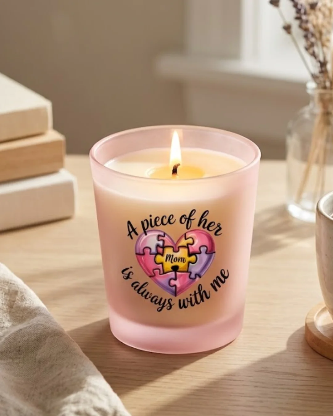 UV DTF Cup Decal- A Piece Of Her Is Always With Me
