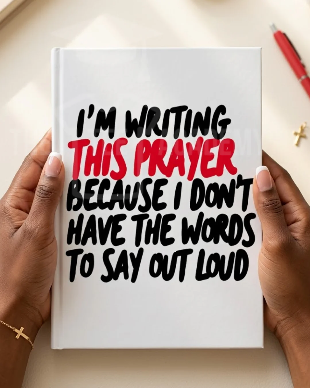 UV DTF Planner/Tumbler Decal- I'm Writing This Prayer
